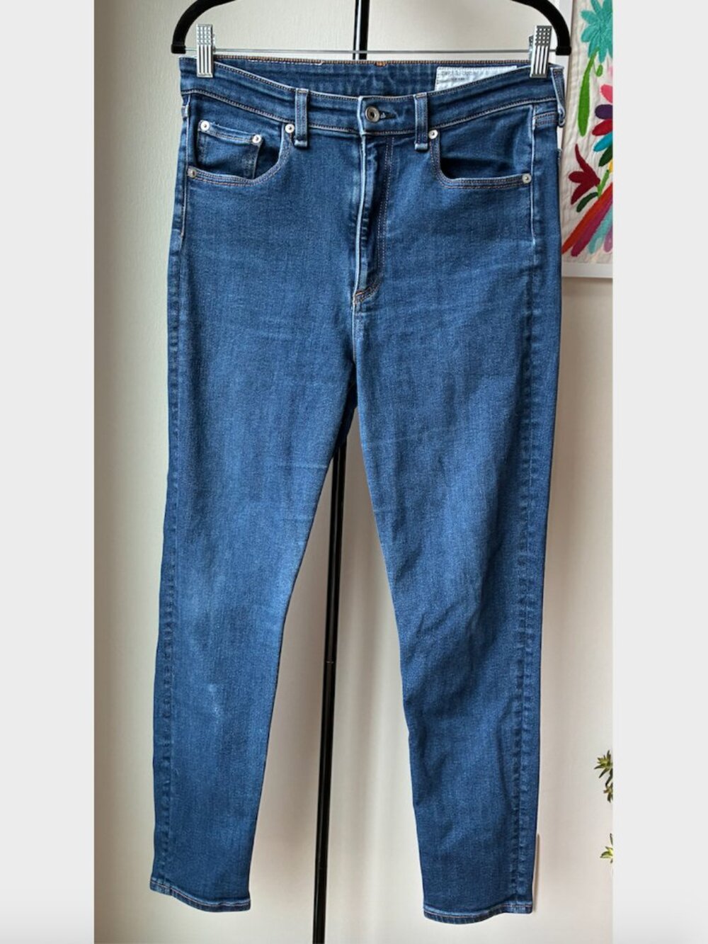 Rag & Bone Nina Skinny Dark Blue Jeans - Size 31 - Picture 6 of 11
